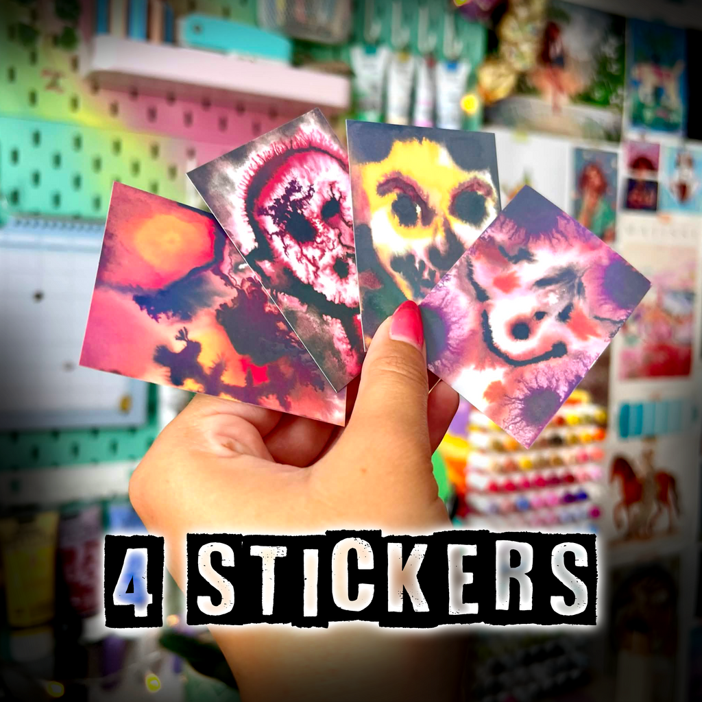 Horror Sticker Bundle - Pack of 4