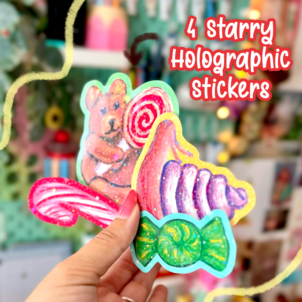 Candy Sticker Bundle - Pack of 4