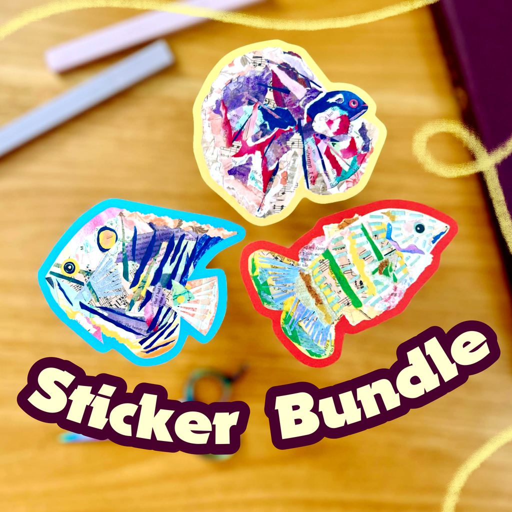 Fish Sticker Bundle - Pack of 3