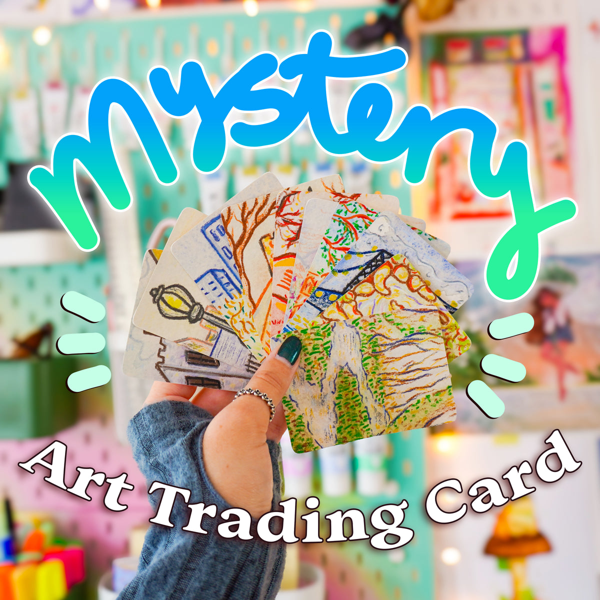 PASTEL LANDSCAPE Mystery Art Trading Card (ACEO)