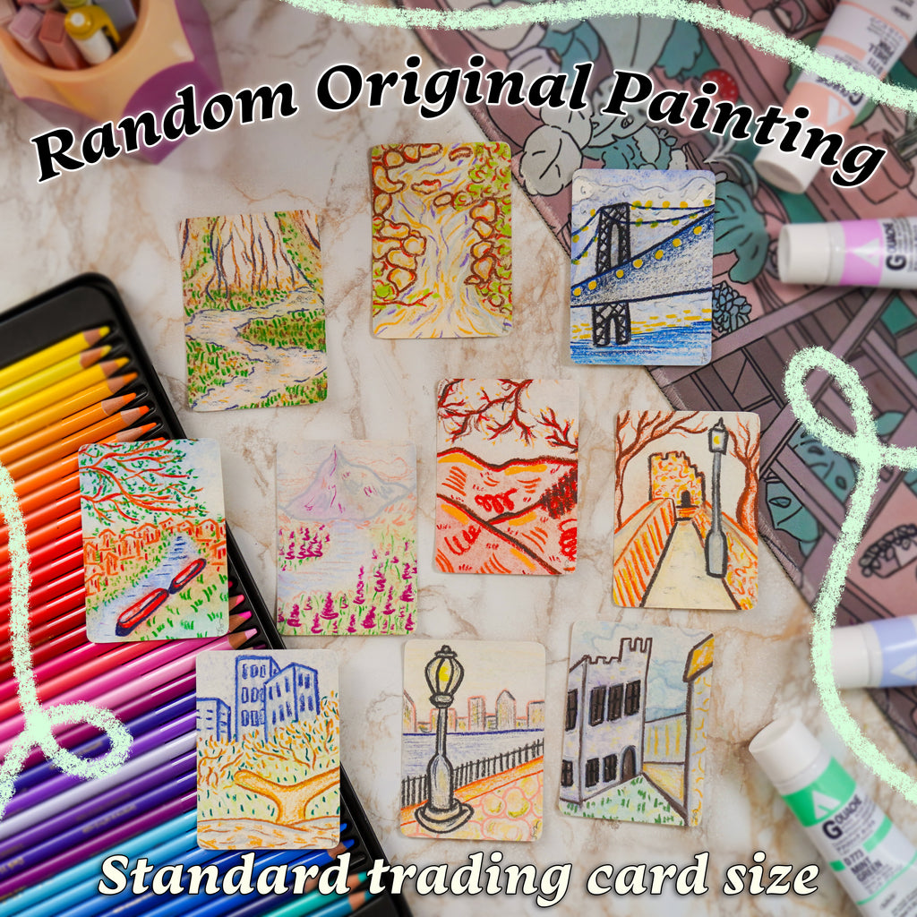 PASTEL LANDSCAPE Mystery Art Trading Card (ACEO)