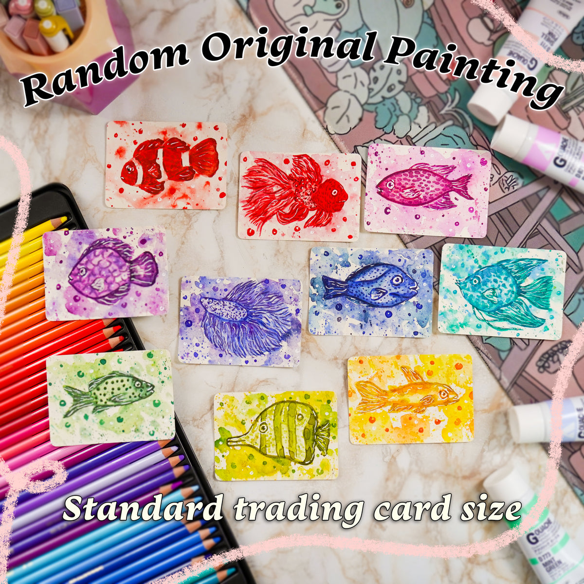 FISH Mystery Art Trading Card (ACEO)