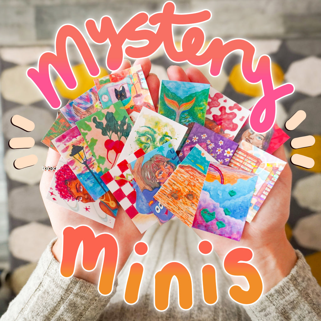 Mystery Minis 'Peachtober' - Pack of 2 Stickers