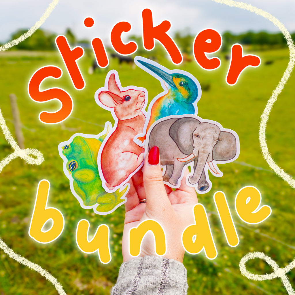 Animal Sticker Bundle - Pack of 4