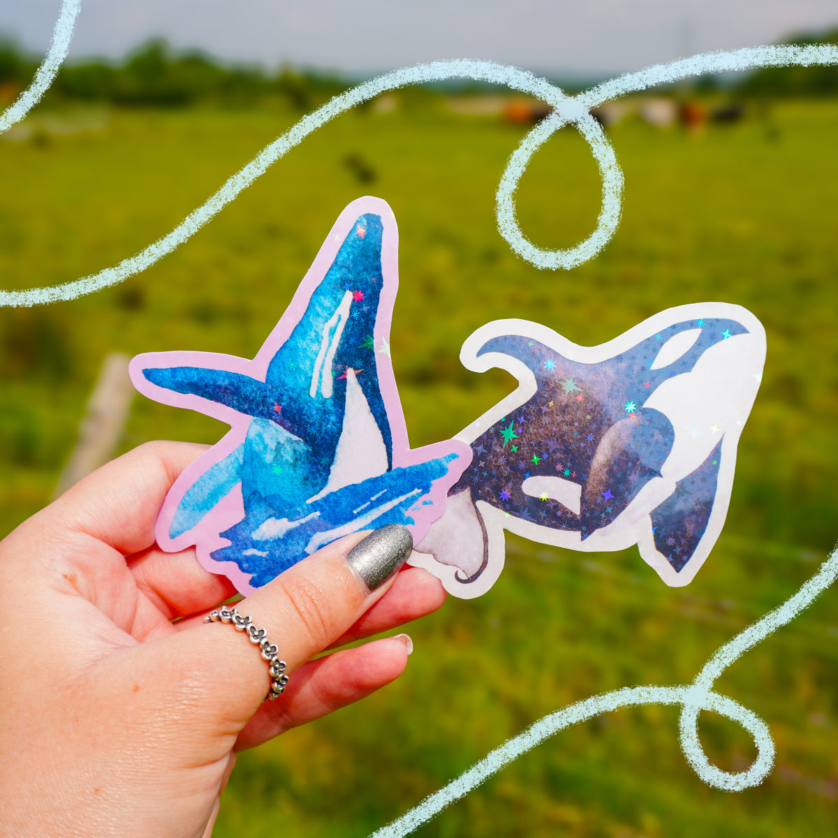 Sea Creature Sticker Bundle - Pack of 5