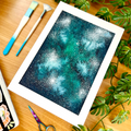 Green Galaxy Original Painting