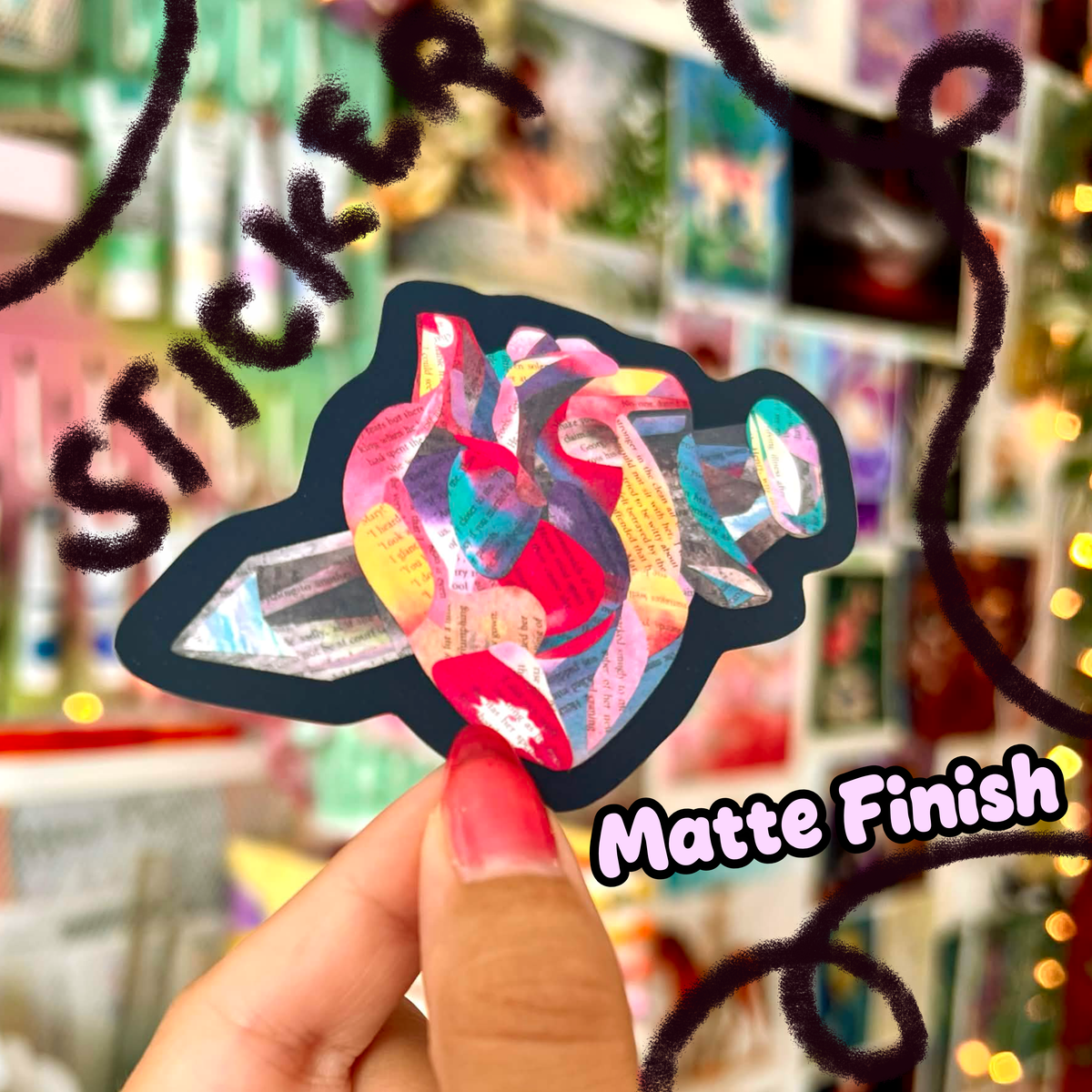 Pierced Heart - Mini Prints & Stickers