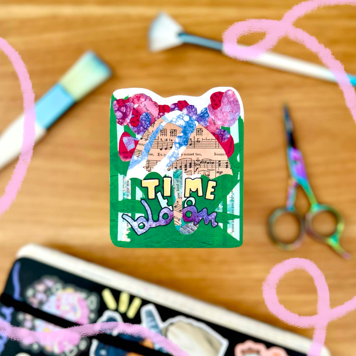 Time to Bloom Sticker
