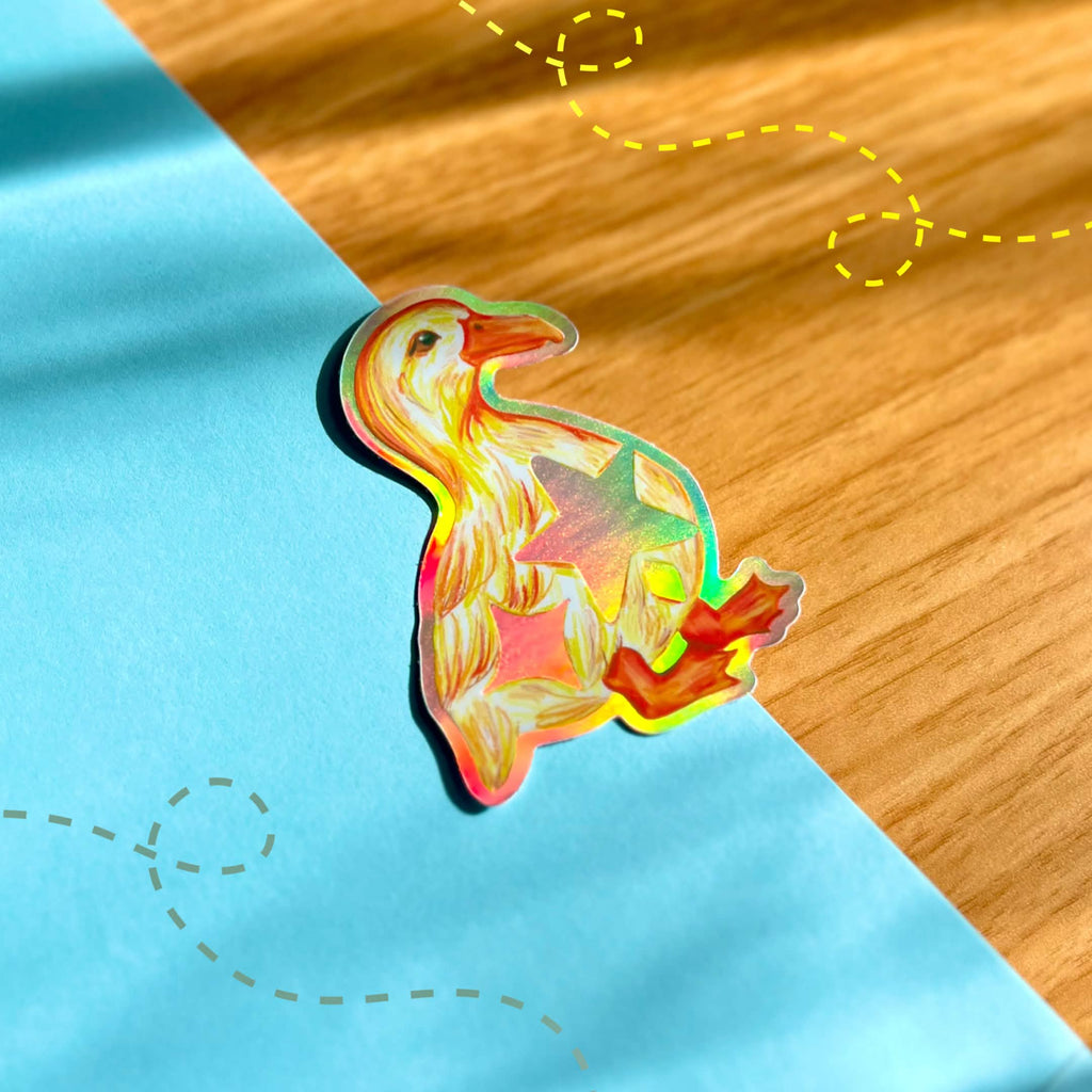 Ducky Star Sticker