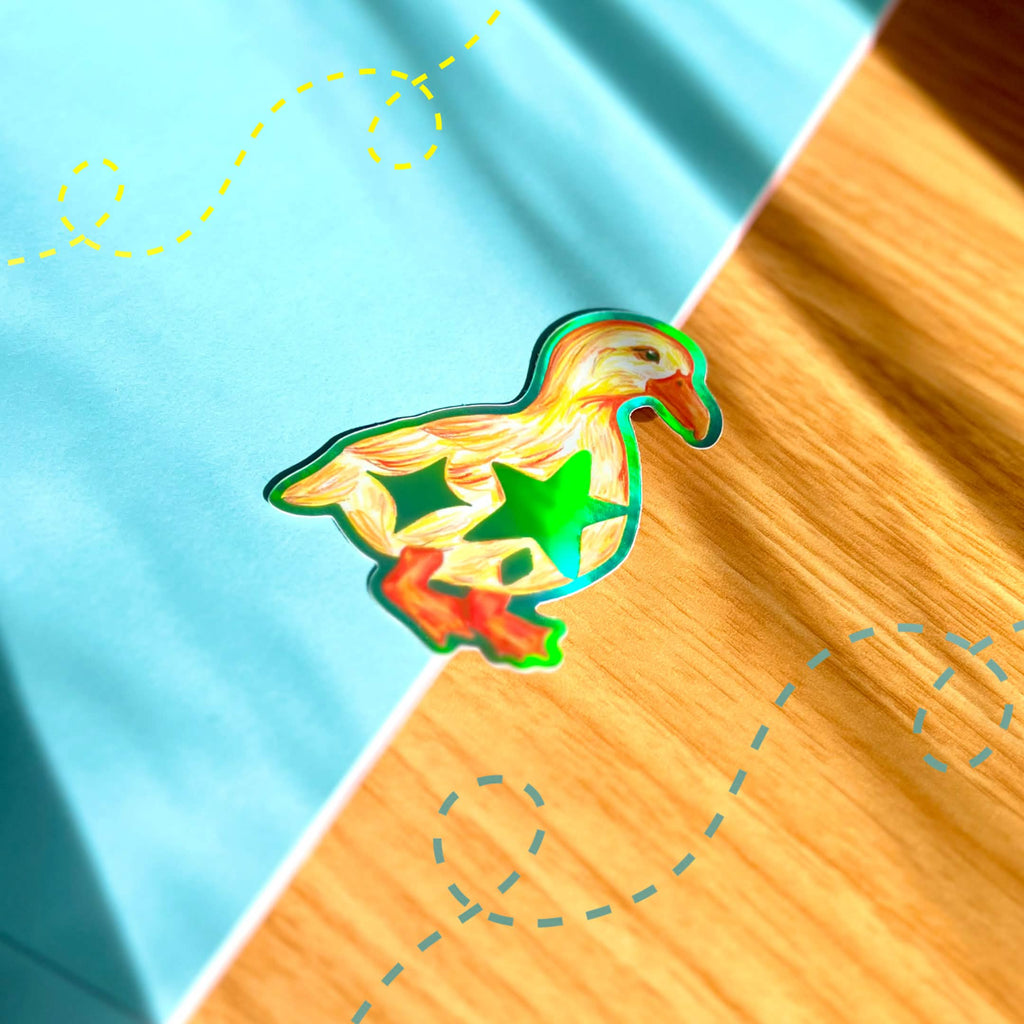 Ducky Star Sticker