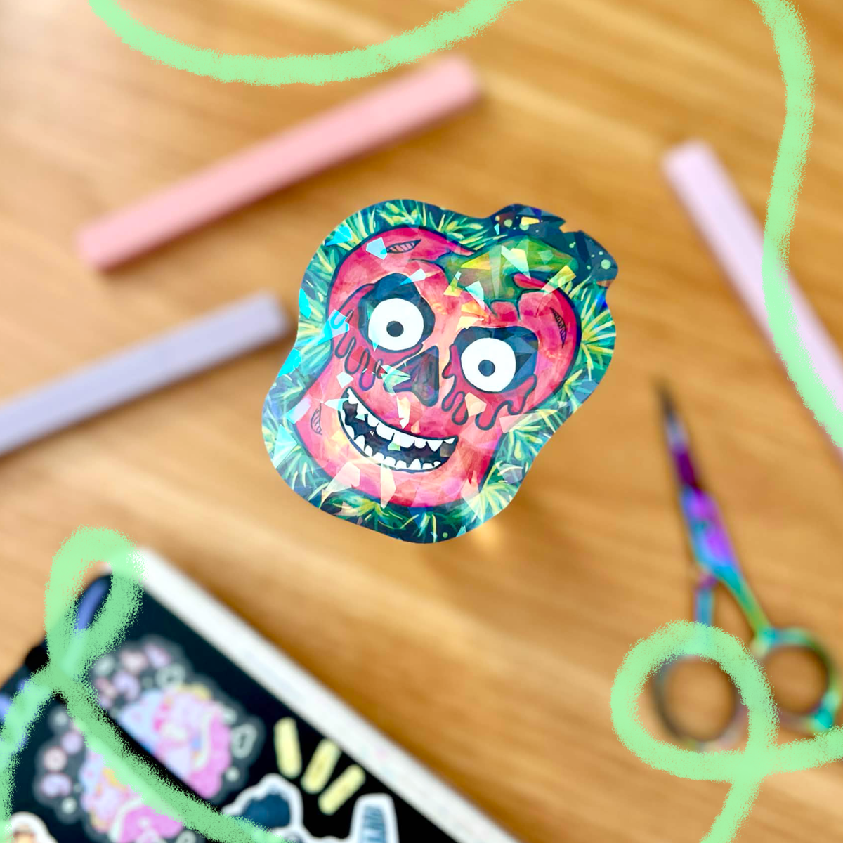 Smiley Pumpkin Sticker