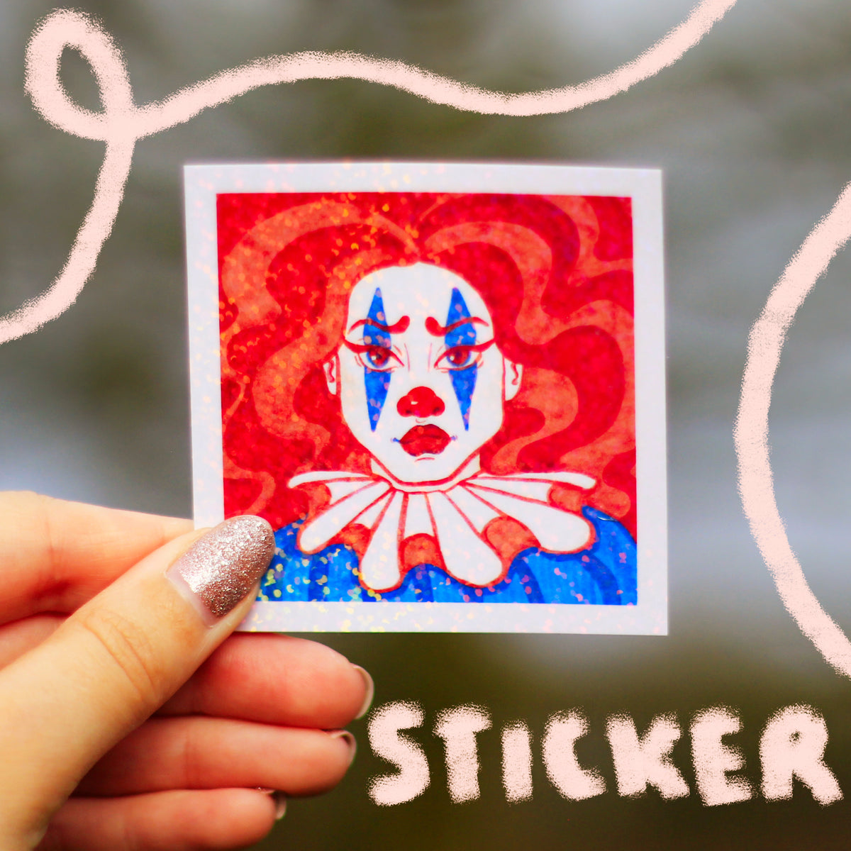 Clown - Mini Print & Sticker