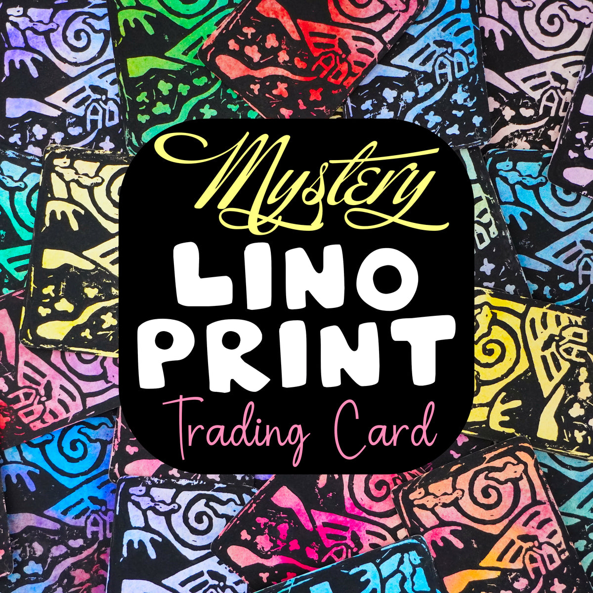 LANDSCAPE Mystery Lino Print Art Trading Card (ACEO)