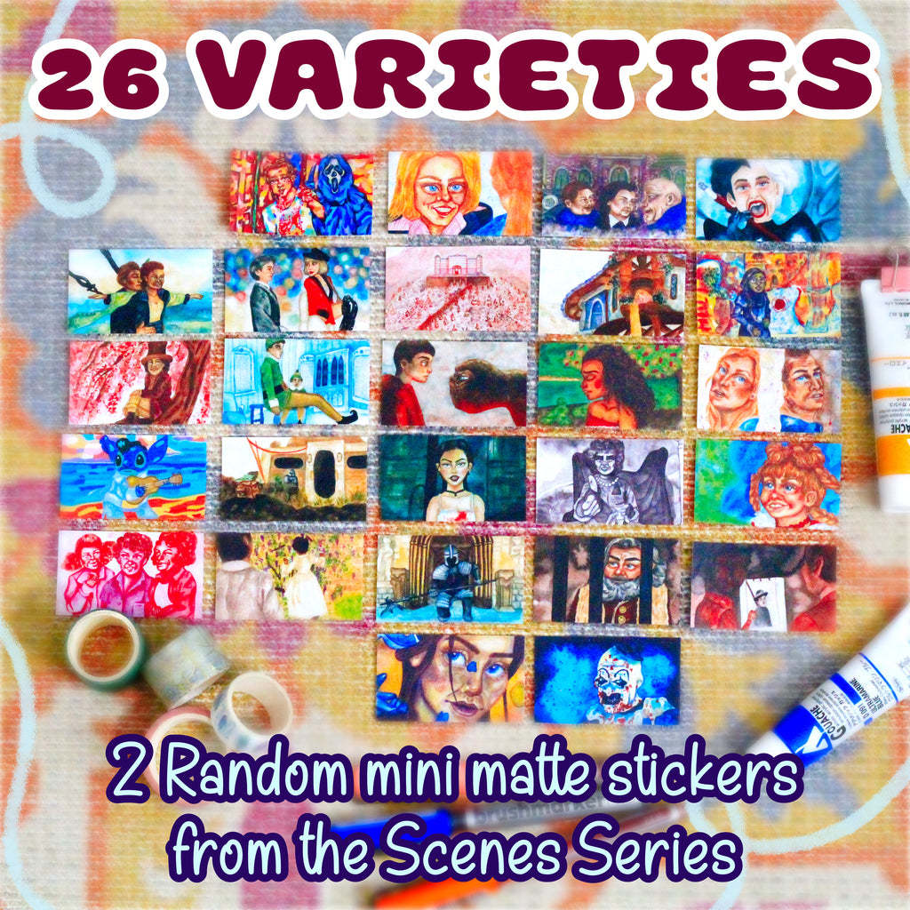 Mystery Mini 'Scenes Series' - Pack of 2 Stickers