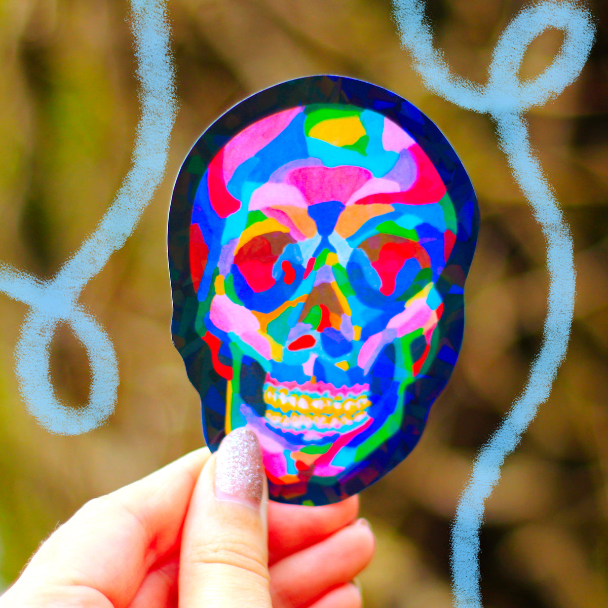 Skull Shards Sticker