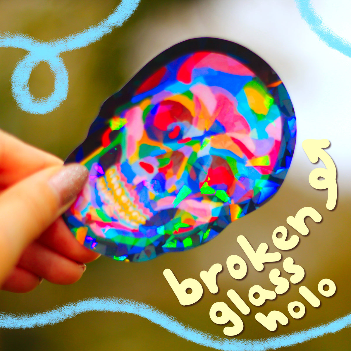Skull Shards Sticker
